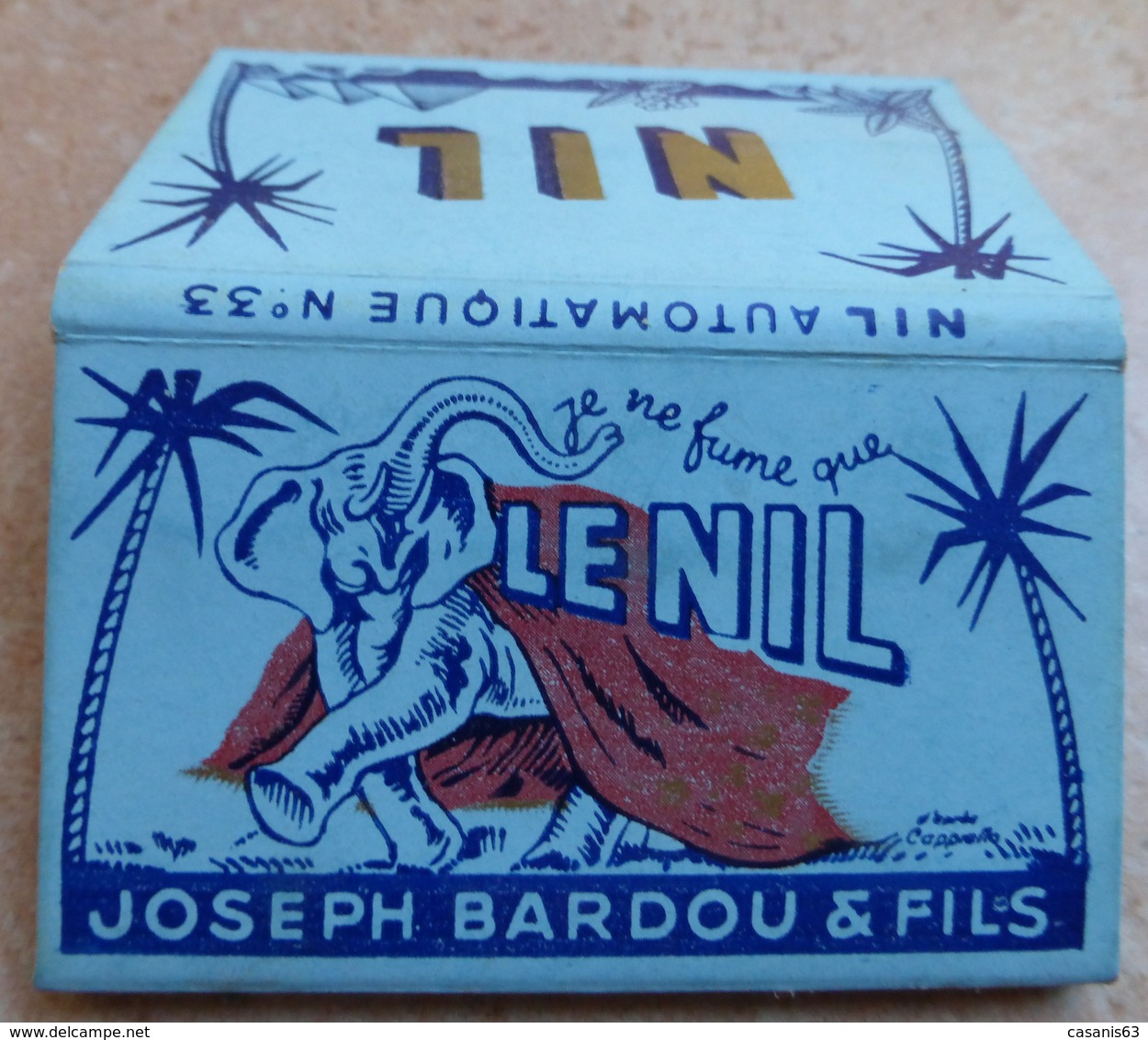 Carnet De Papier à Cigarettes "  LE NIL  "  N° 33  - Joseph Bardou & Fils (  Job  ) - Etuis à Cigarettes Vides