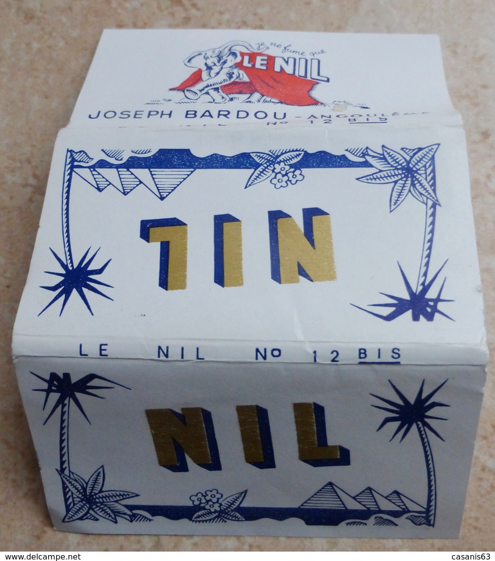 Carnet De Papier à Cigarettes "  LE NIL  "  N° 12 Bis  - Joseph Bardou & Fils (  Job  ) - Etuis à Cigarettes Vides