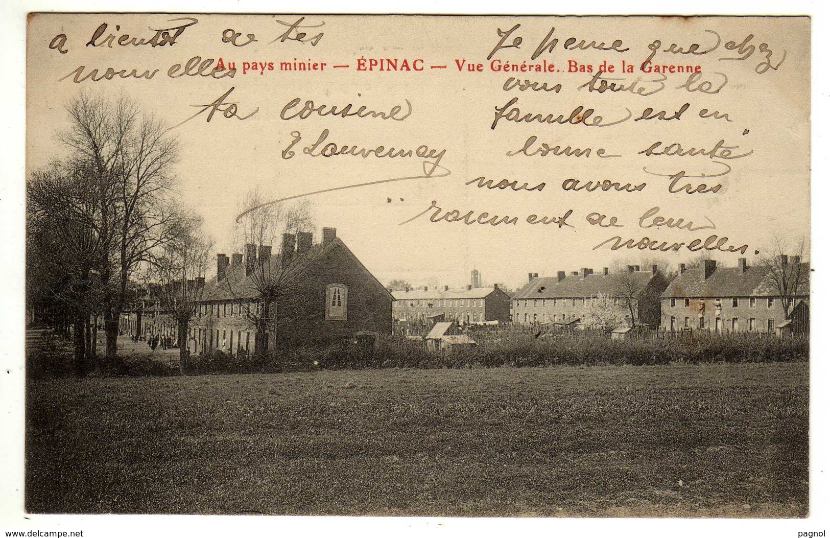 71 : Epinac-les-Mines : Vue Générale , Bas De La Garenne - Autres & Non Classés