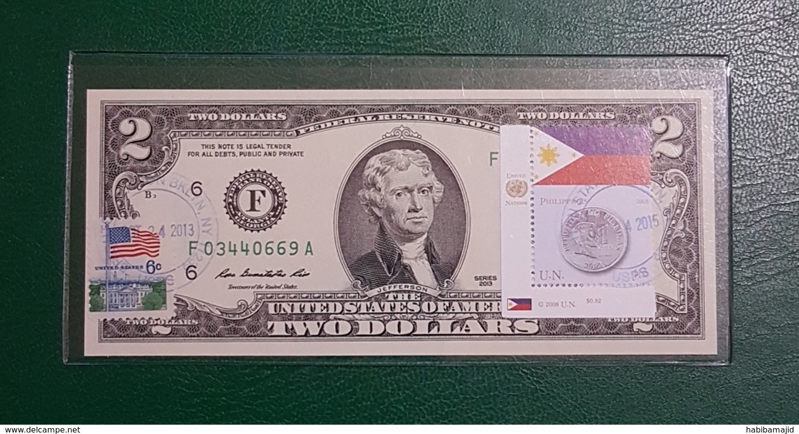 USA : Billet De 2 $ 2013 Atlanta Et Drapeau Des Fhilippines GEM NC - Collections