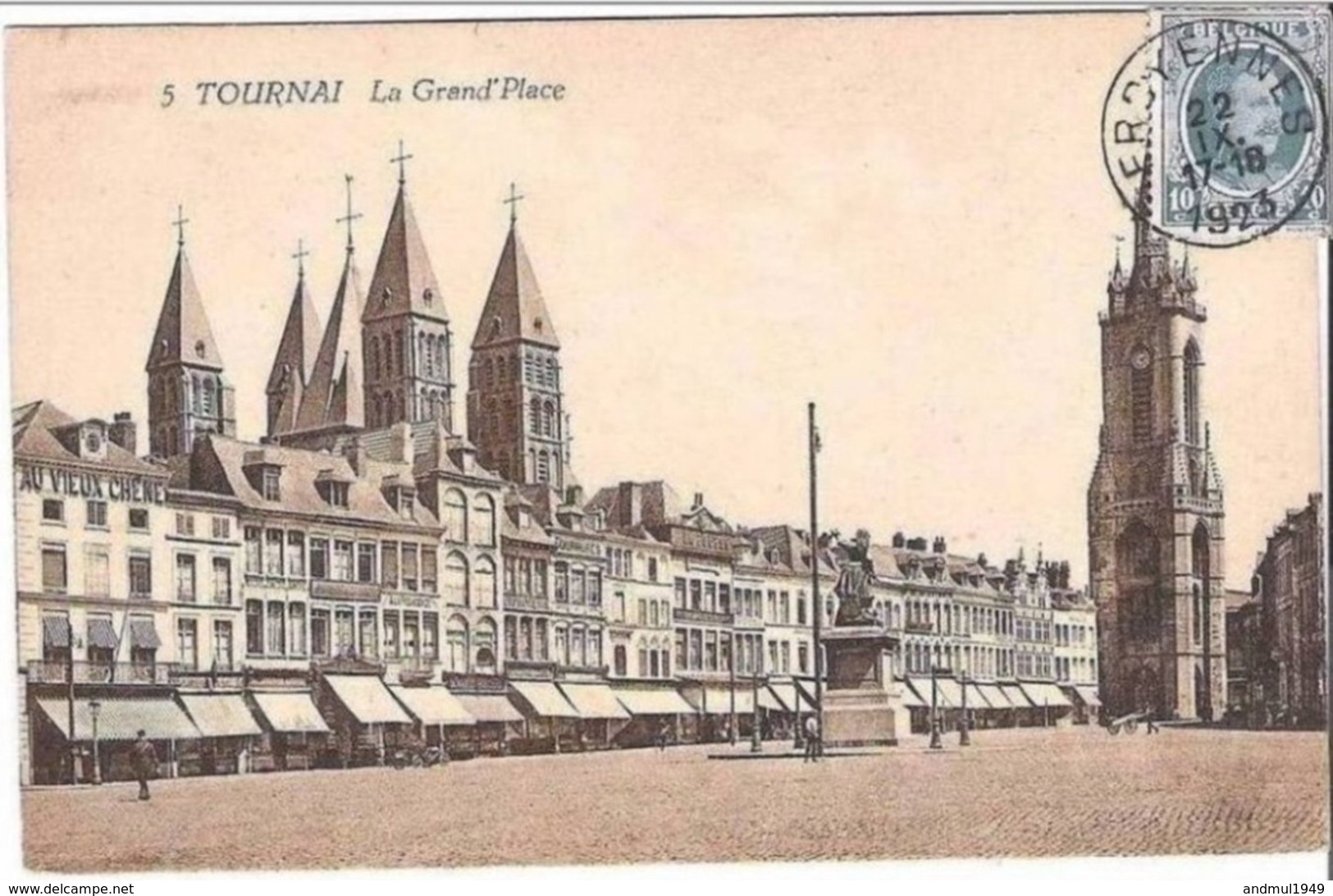 TOURNAI - La Grand'Place - Edition Belge - Oblitération De 1923 - Tournai