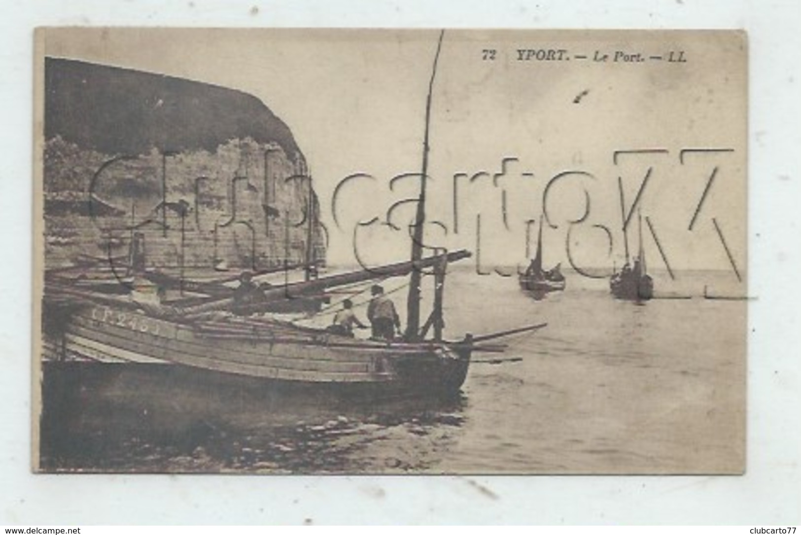 Yport (76) : GP De Barques De Pêche Dans Le Port  En 1920 (animé)  PF. - Yport