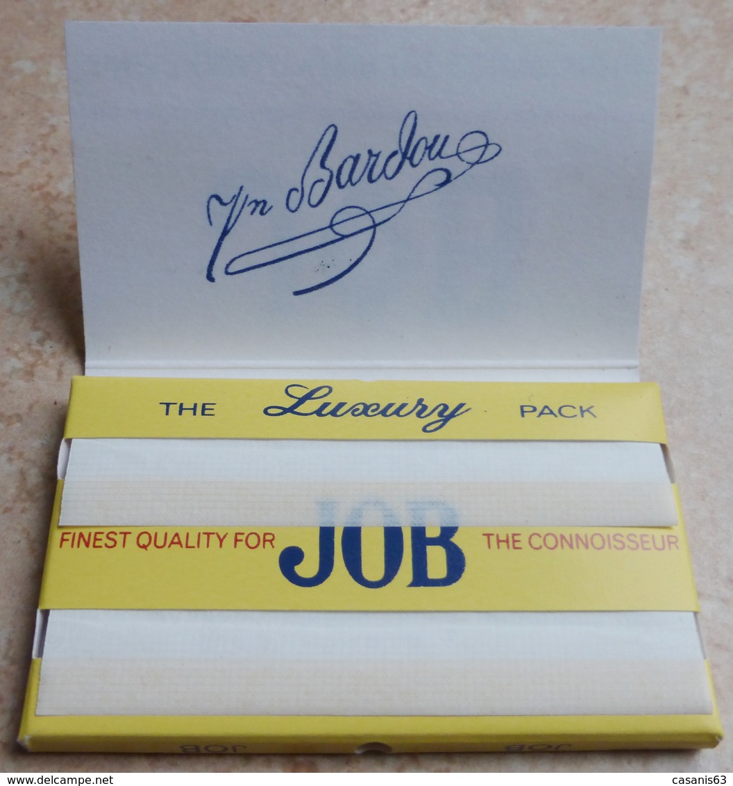 Carnet De Papier à Cigarettes "  JOB  "  Finest Quality For The Connoisseur - Etuis à Cigarettes Vides