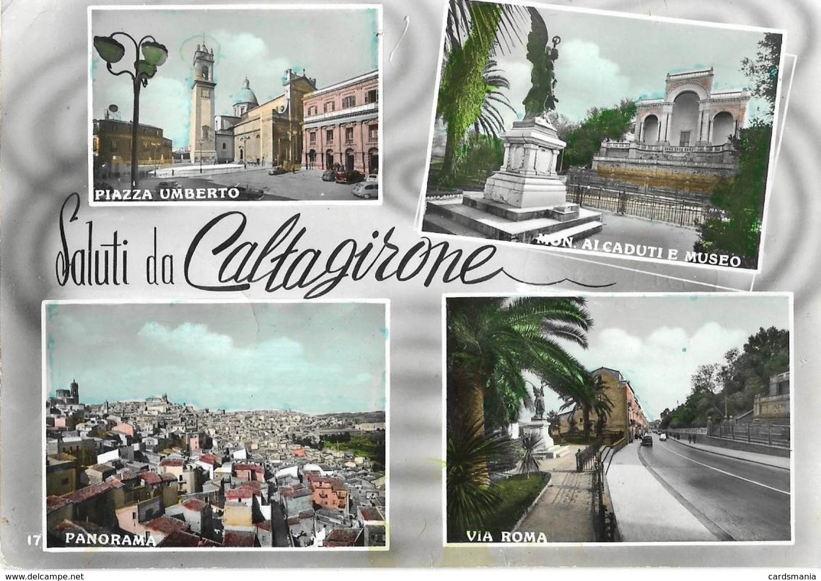 Caltagirone(Catania)-Saluti-1962 - Catania