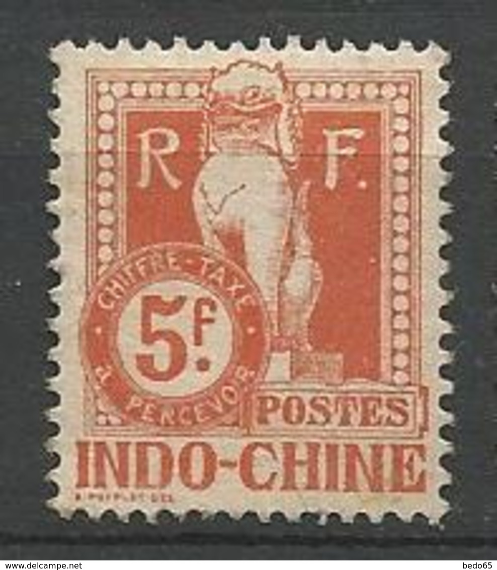 INDOCHINE TAXE N° 17 NEUF* TRACE DE CHARNIERE TB / MH - Timbres-taxe