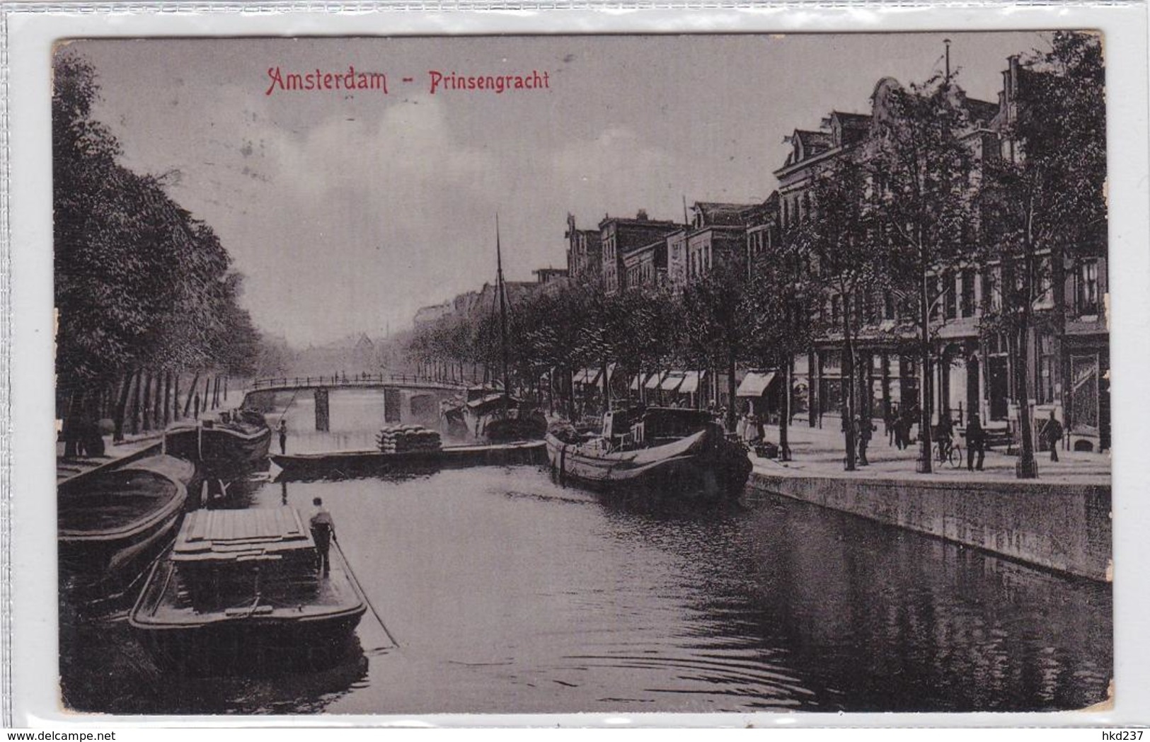 Amsterdam Prinsengracht Volk Schepen # 1906   1904 - Amsterdam