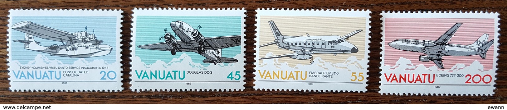 Vanuatu - YT N°826 à 829 - ESCAP / Commission économique Et Sociale Pour L'Asie Et Le Pacifique - 1989 - Neufs - Vanuatu (1980-...)