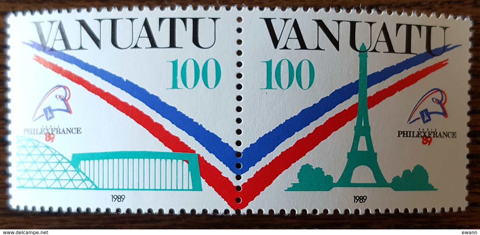 Vanuatu - YT N°830, 831 - Philexfrance'89 / Exposition Philatélique Mondiale - 1989 - Neufs - Vanuatu (1980-...)