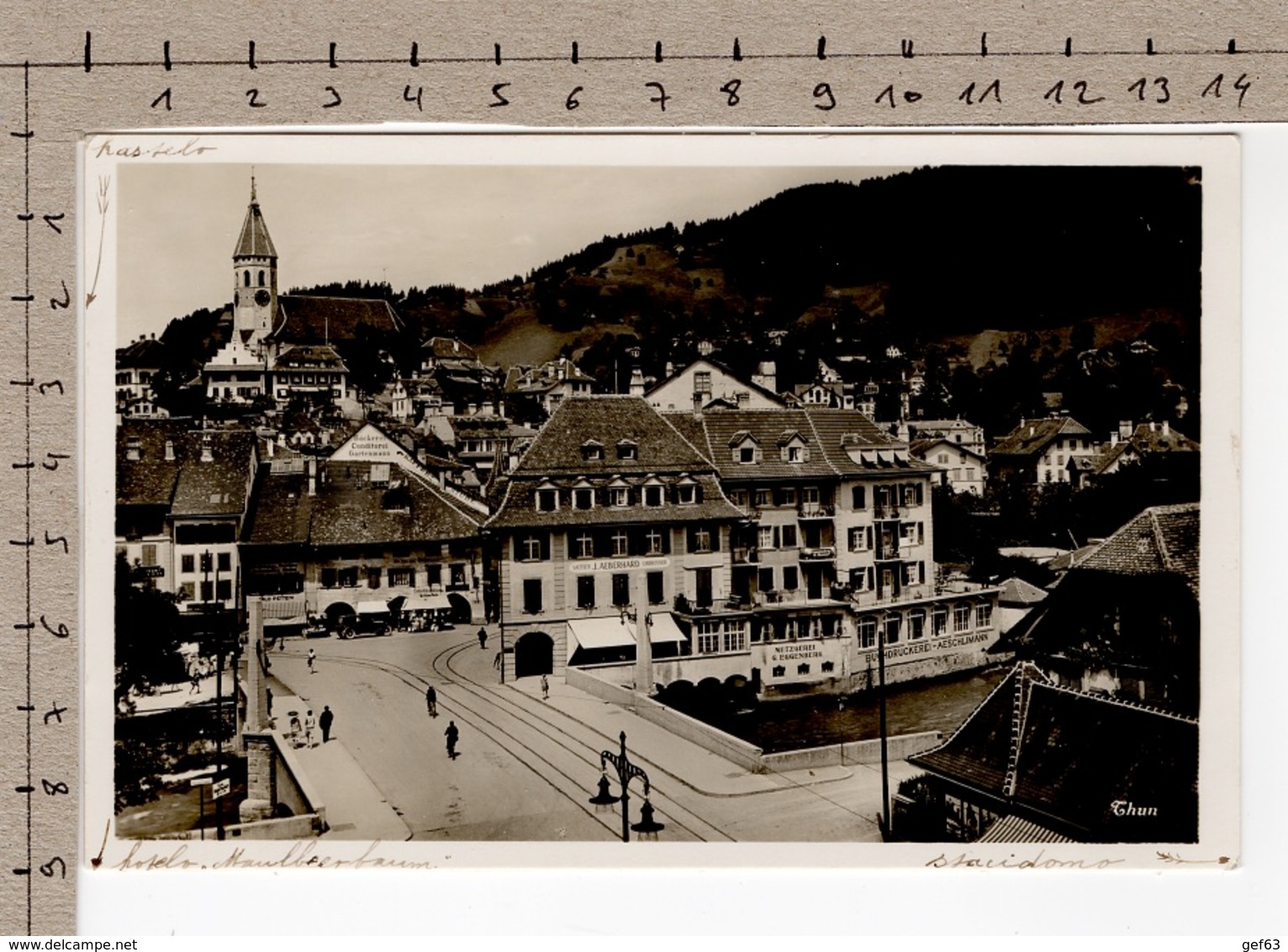 Thun - Bahnhofbrücke (1935) - Autres & Non Classés