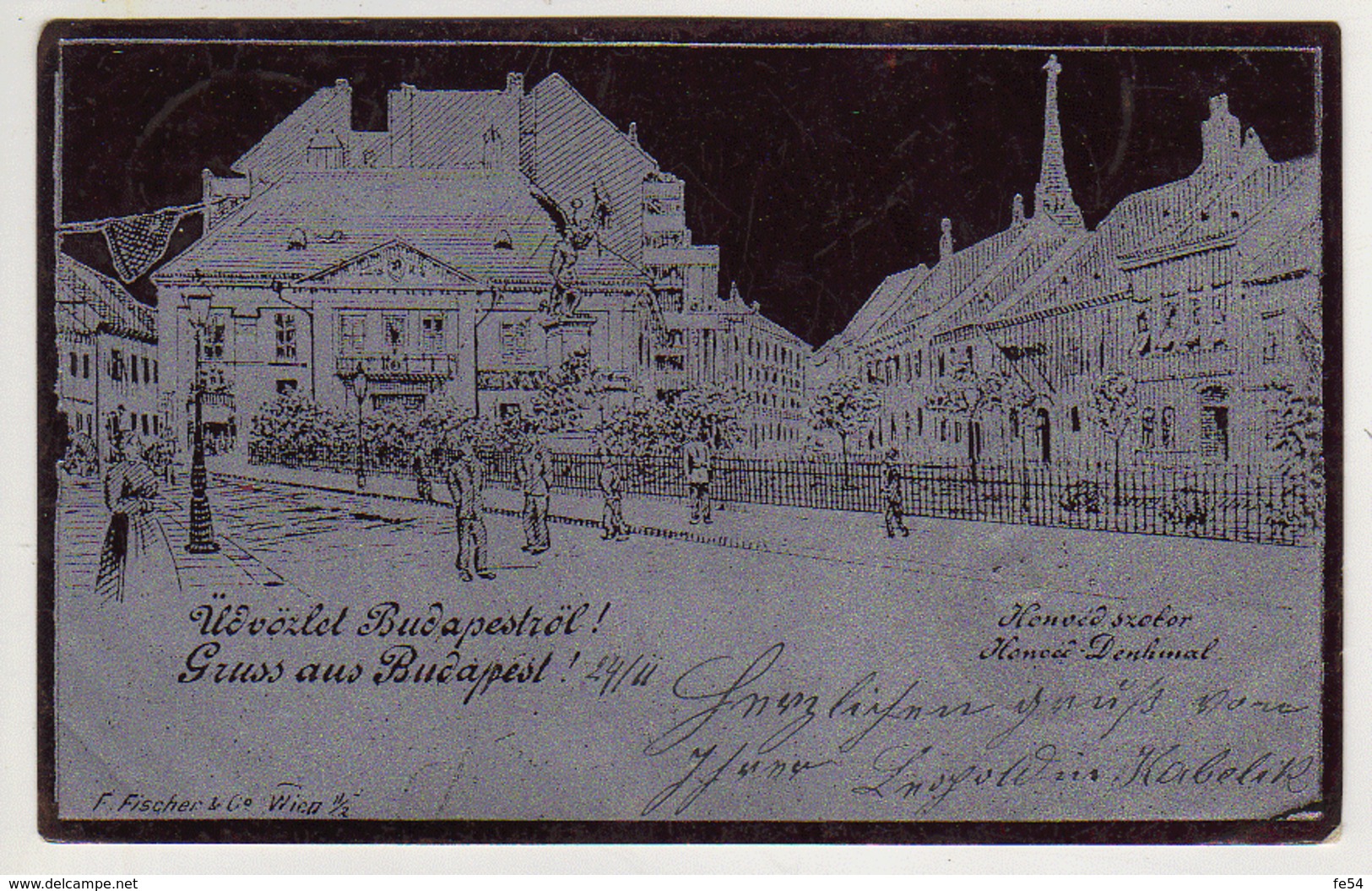 ° HONGRIE ° GRUSS  AUS BUDAPEST ° Carte Postée En 1900 ° - Hungary