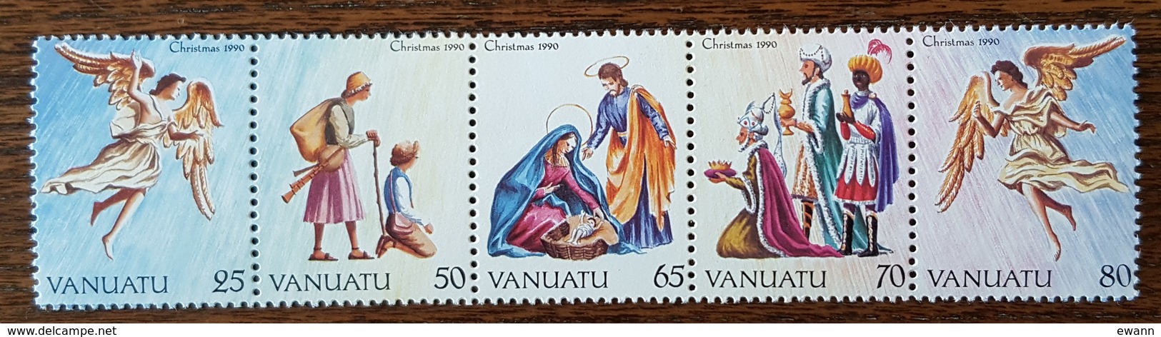 Vanuatu - YT N°851 à 855 - Noël - 1990 - Neufs - Vanuatu (1980-...)