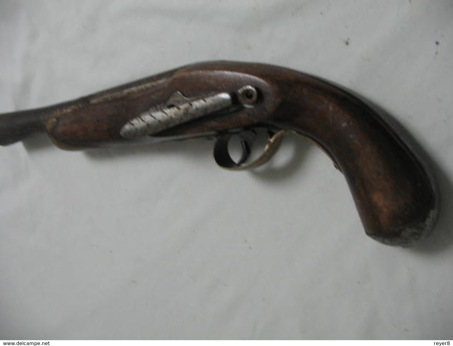 ancien pistolet Cavalerie Tromblon silex  XIX , poudre noire