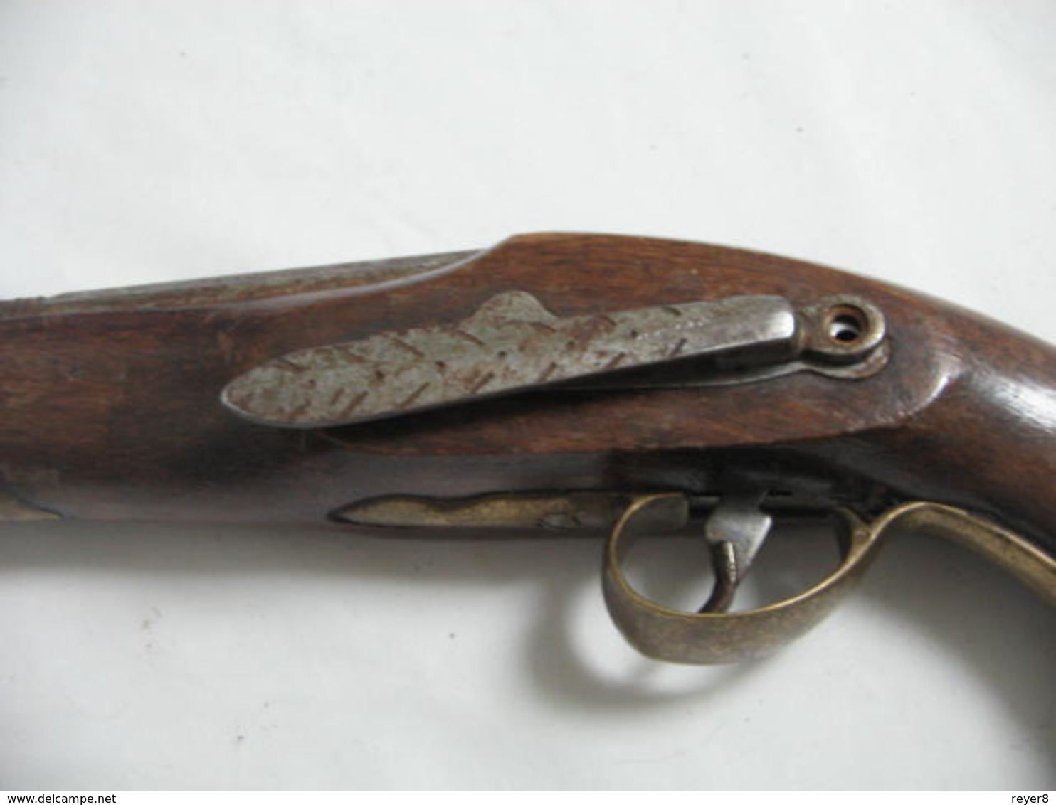 ancien pistolet Cavalerie Tromblon silex  XIX , poudre noire