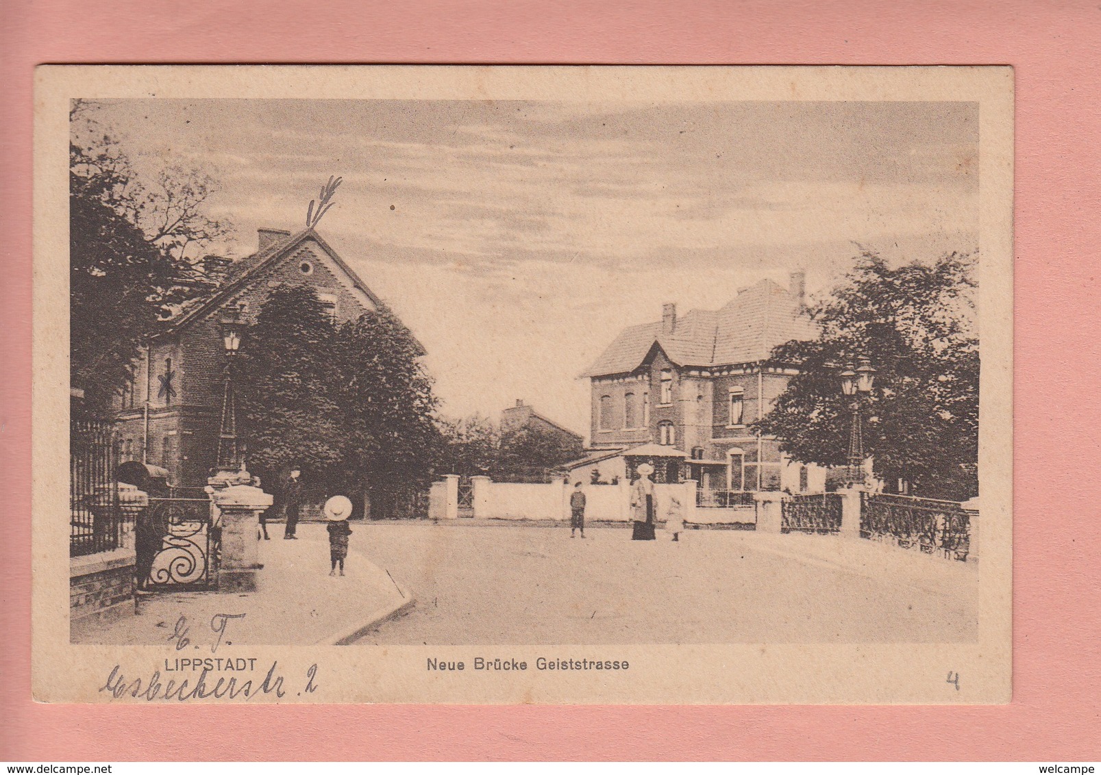 OLD POSTCARD   GERMANY -    LIPPSTADT - GEISTSTRASSE - 1917 - Lippstadt