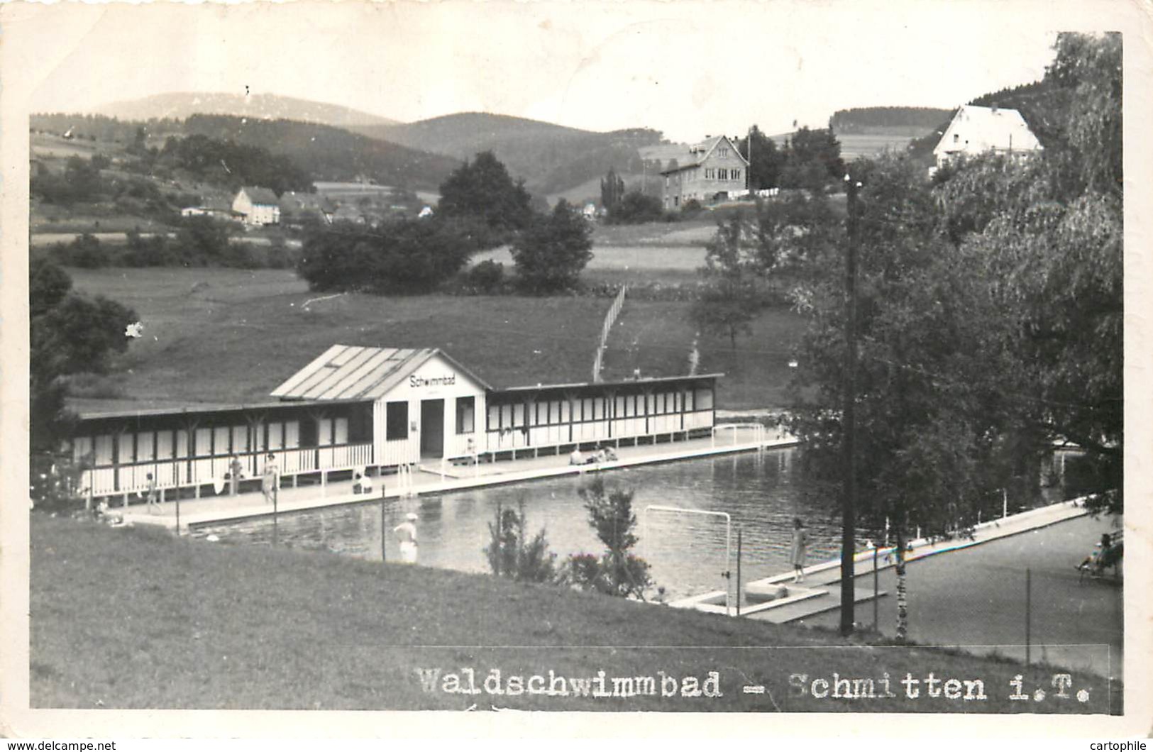 Allemagne - Waldschwimmbad - Schmitten I. T. 1950 - Taunus