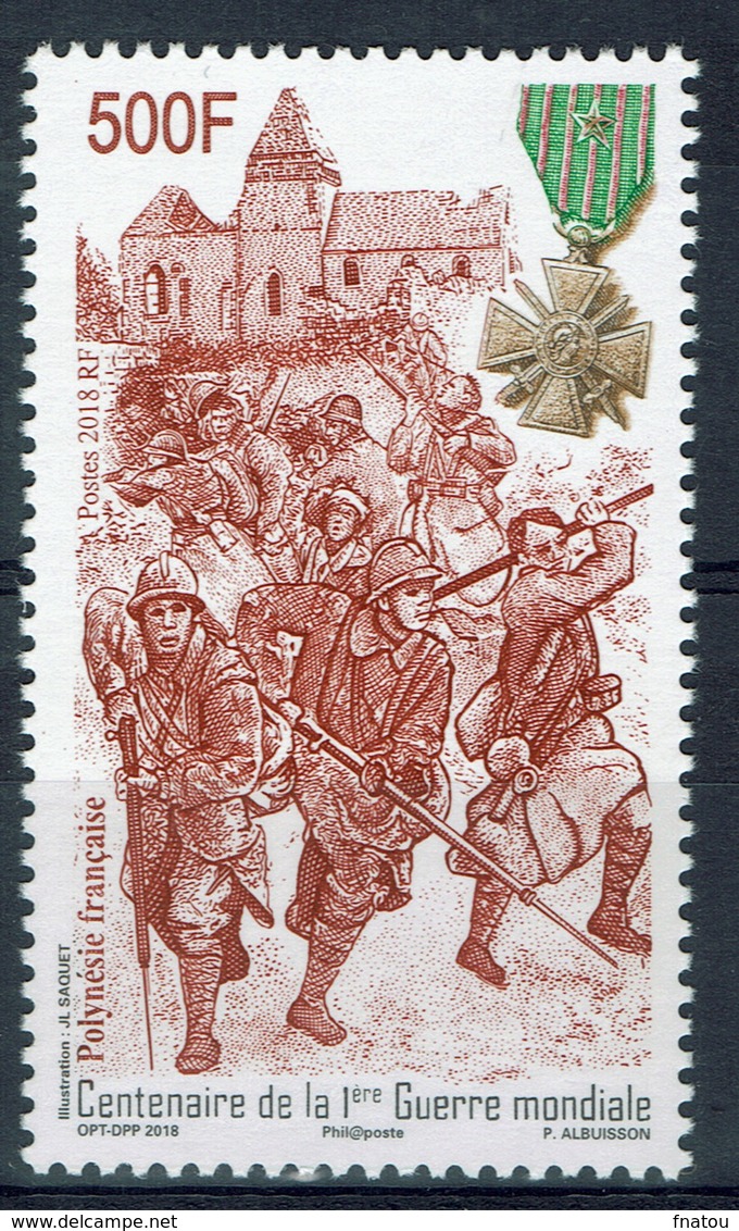 French Polynesia, World War I, 2018, MNH VF - Unused Stamps