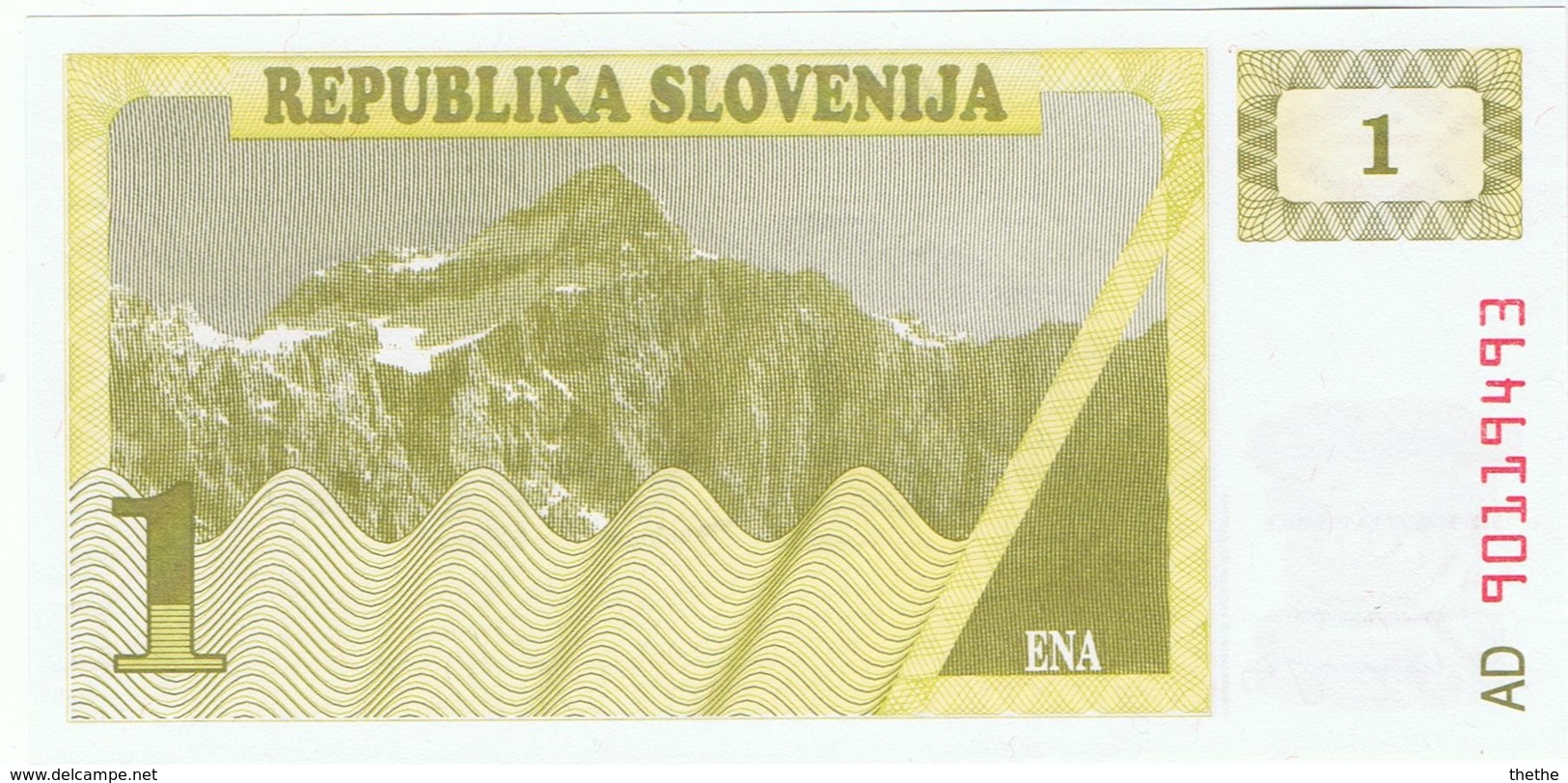 SLOVENIE - 1 Tolar - NEUF - Slovénie