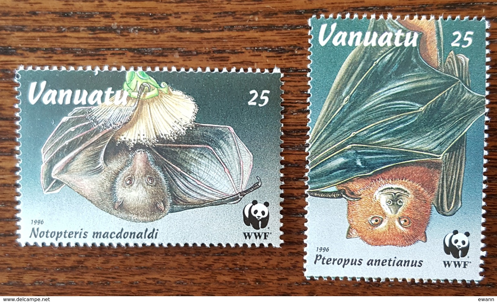 Vanuatu - YT N°999, 1000 - Protection De La Faune / Roussette - 1992 - Neufs - Vanuatu (1980-...)