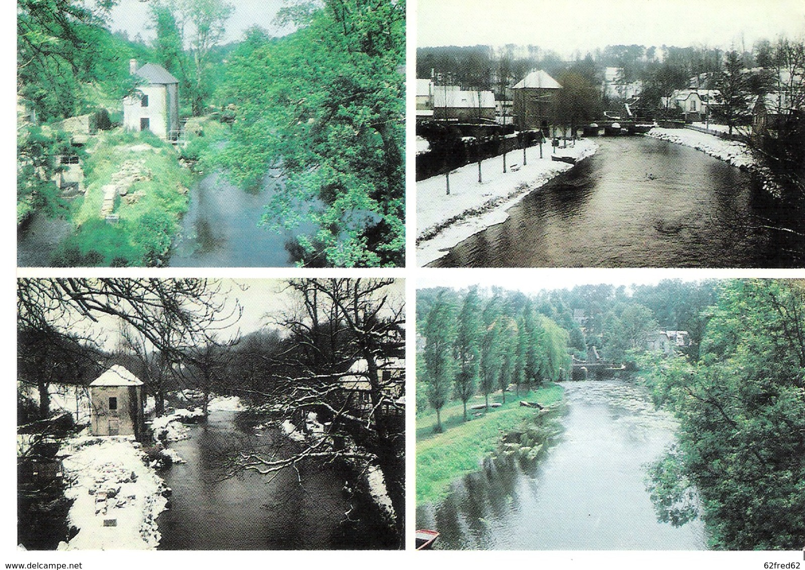 PONT SCORFF - HIVERS ETE AU BAS  - IMPRESSION ARTISANALE -    - NON ECRITE - Pont Scorff