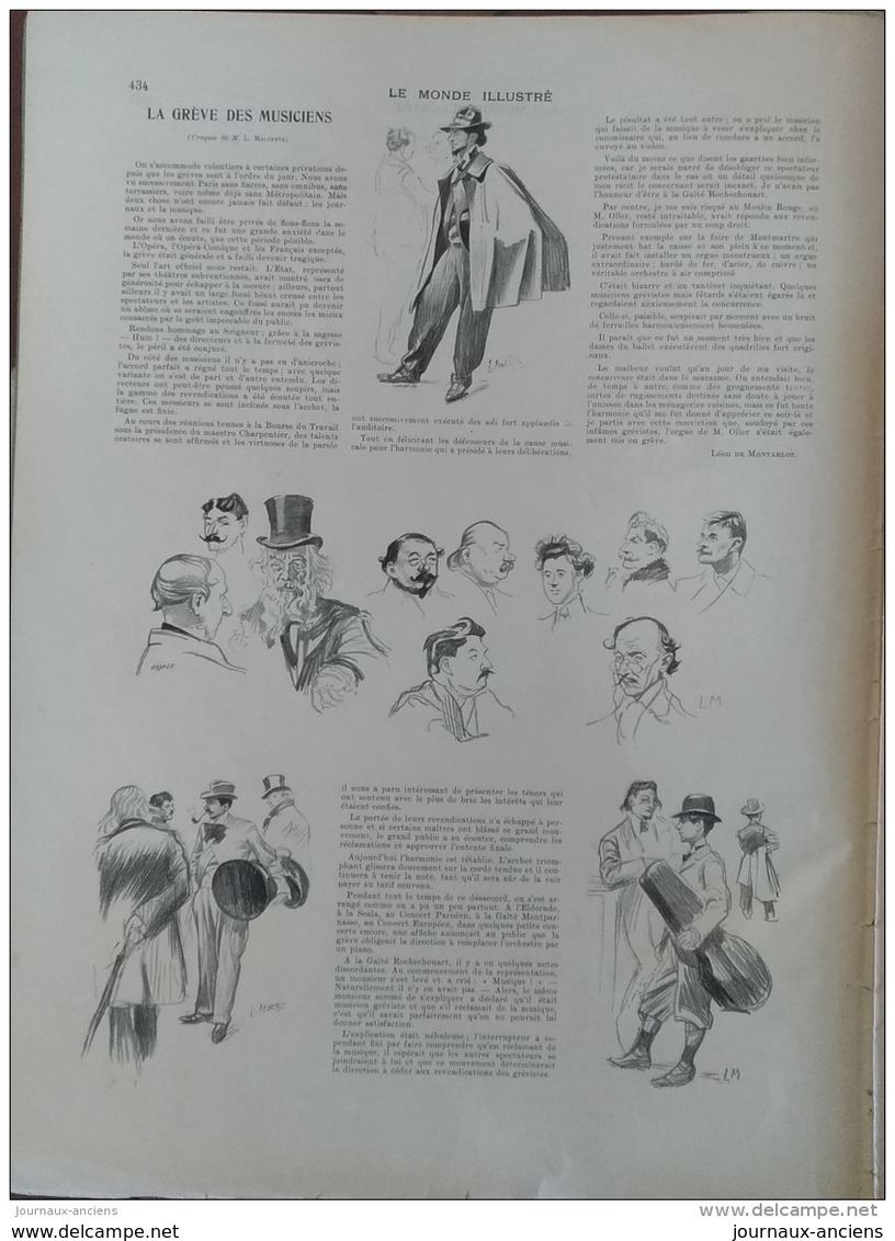 1902 COMPIEGNE LA SOCIETE DE SPORT GOLF - MARQUIS DE L'AIGLE  - GREVE DES MUSICIENS - SARAGOSSE LOS GIGANTES - 1900 - 1949