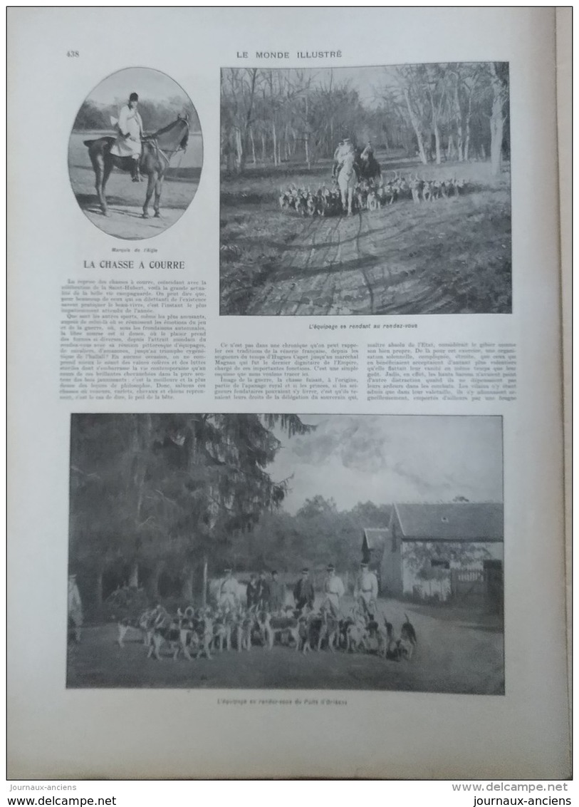 1902 COMPIEGNE LA SOCIETE DE SPORT GOLF - MARQUIS DE L'AIGLE  - GREVE DES MUSICIENS - SARAGOSSE LOS GIGANTES - 1900 - 1949