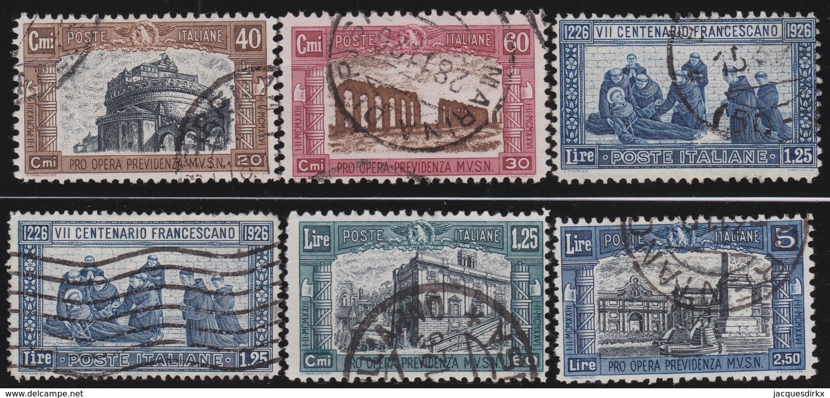 Italy .  Yvert    .     192/195          .    O   .   Cancelled   .    /   .   Oblitéré - Used