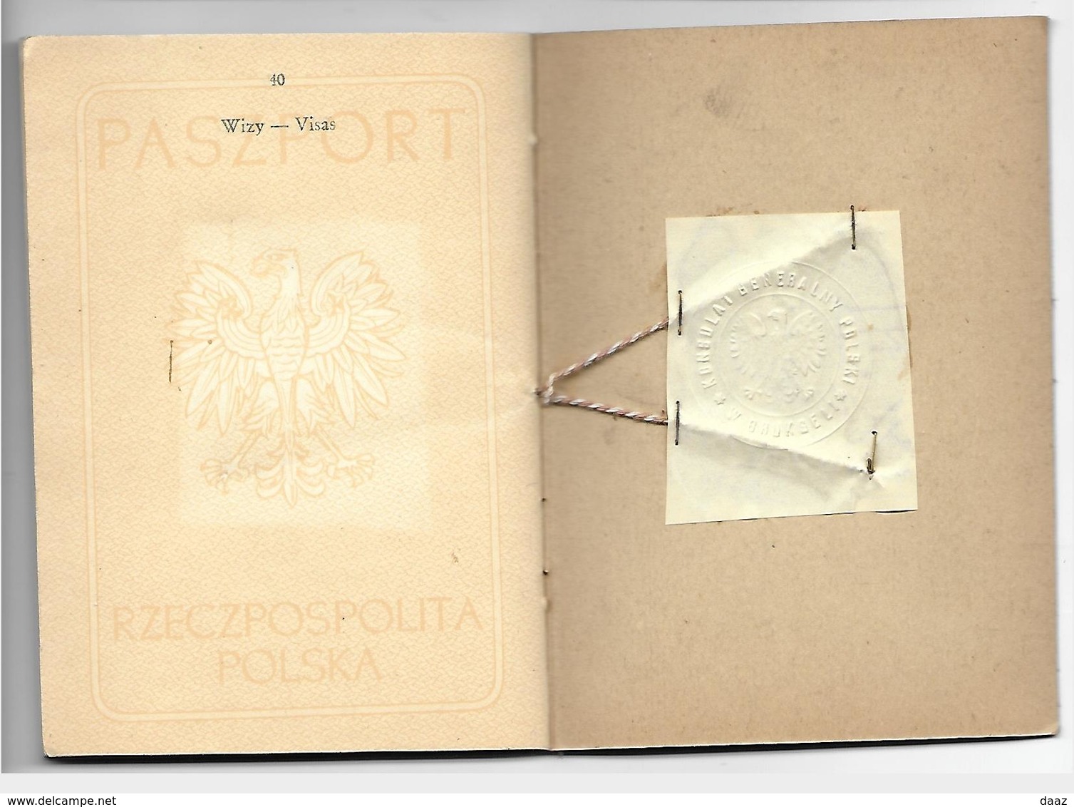 Passeport Passport Reispas  Paszport Polska Pologne Poland 1948 - Non Classificati