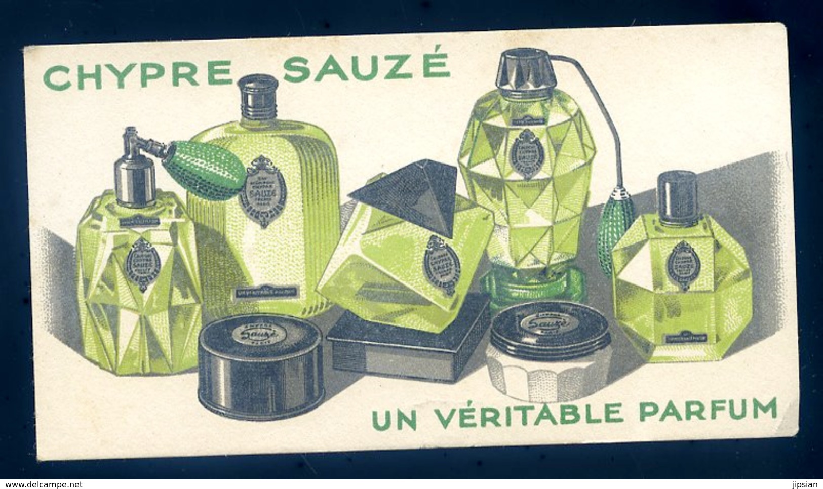 Carte Parfumée Chypre Sauzé Un Véritable Parfum     GX18 - Antiquariat (bis 1960)