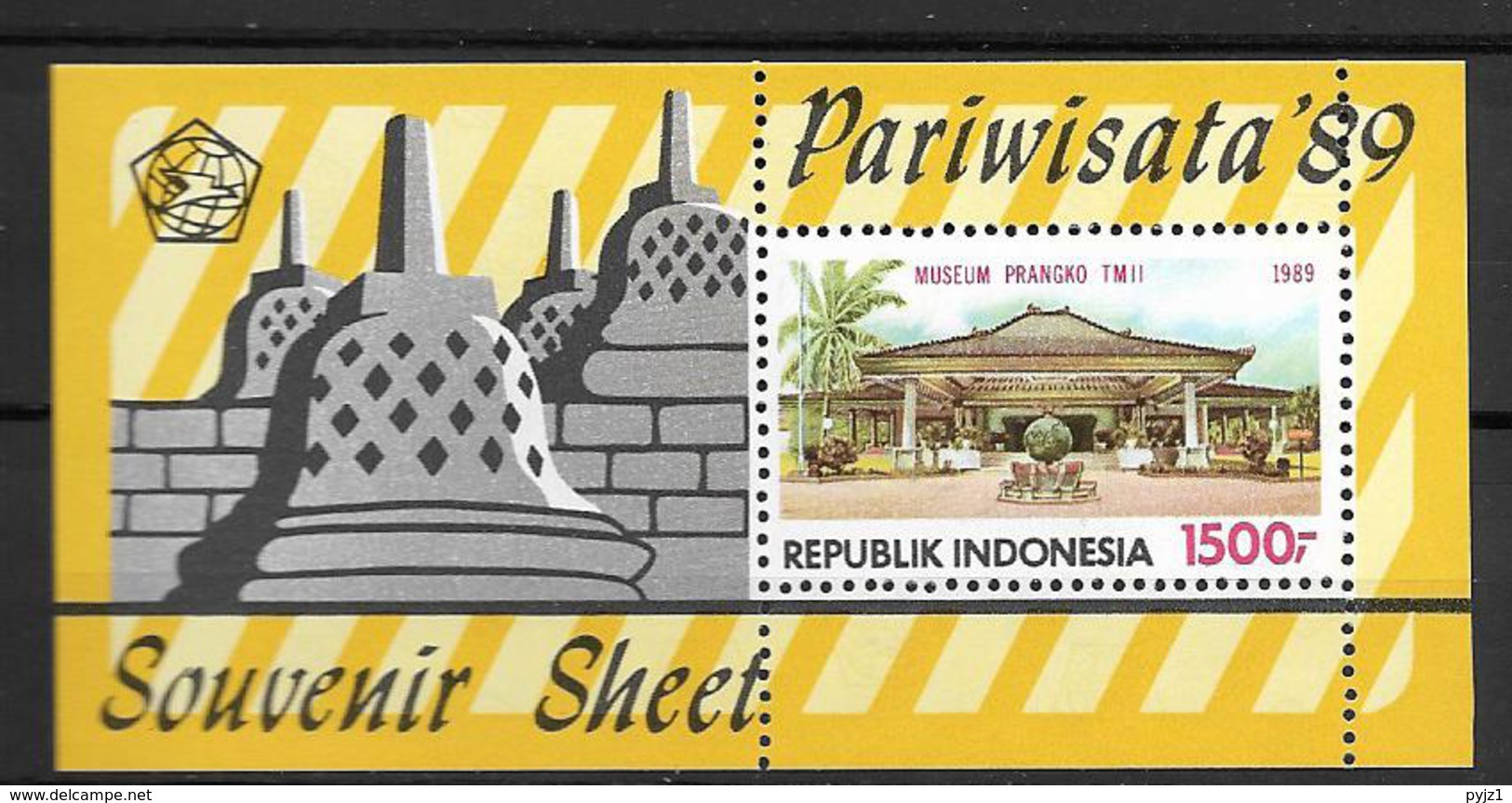 1989 MNH Indonesia Block 69, Postfris** - Indonesia