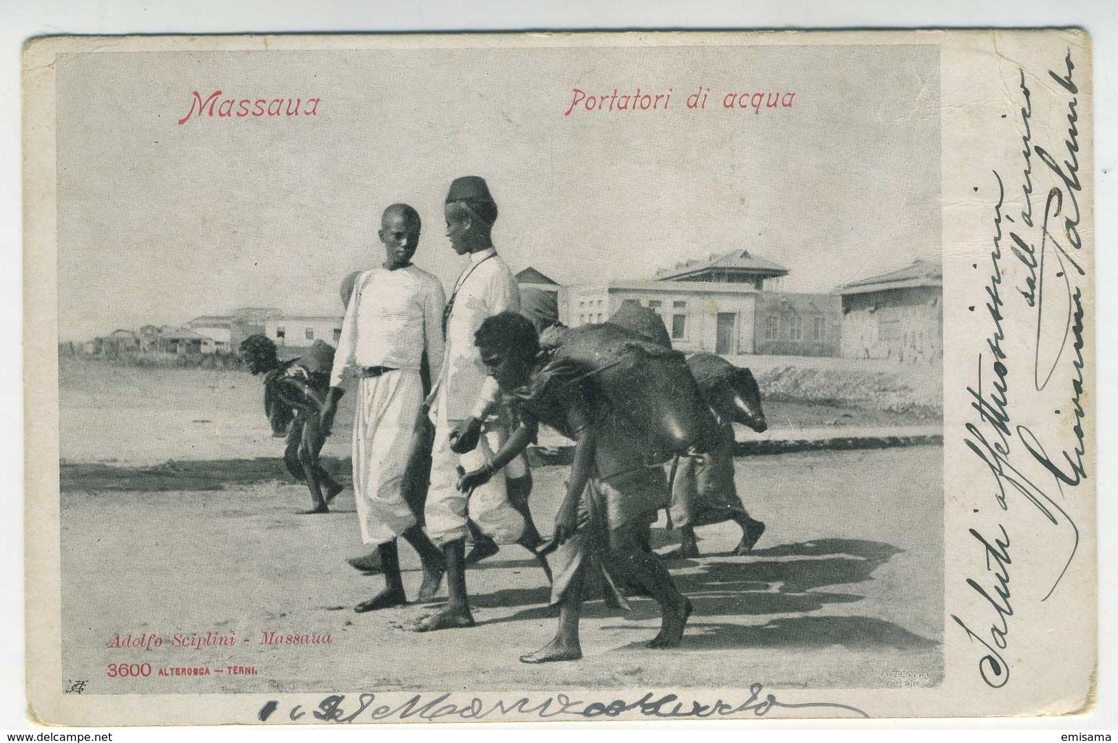 Massaua  - Portatori D'acqua Primi '900 - Eritrea