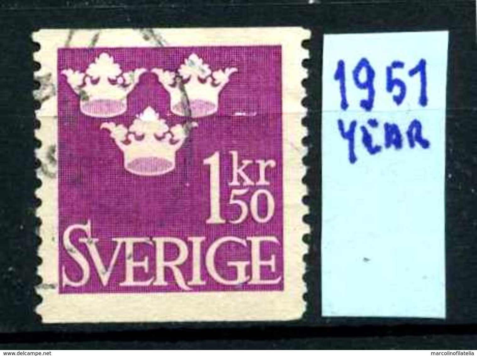 SVEZIA - SVERIGE - Year 1951 - Usato - Used - Utilisè - Gebraucht.- - Usados