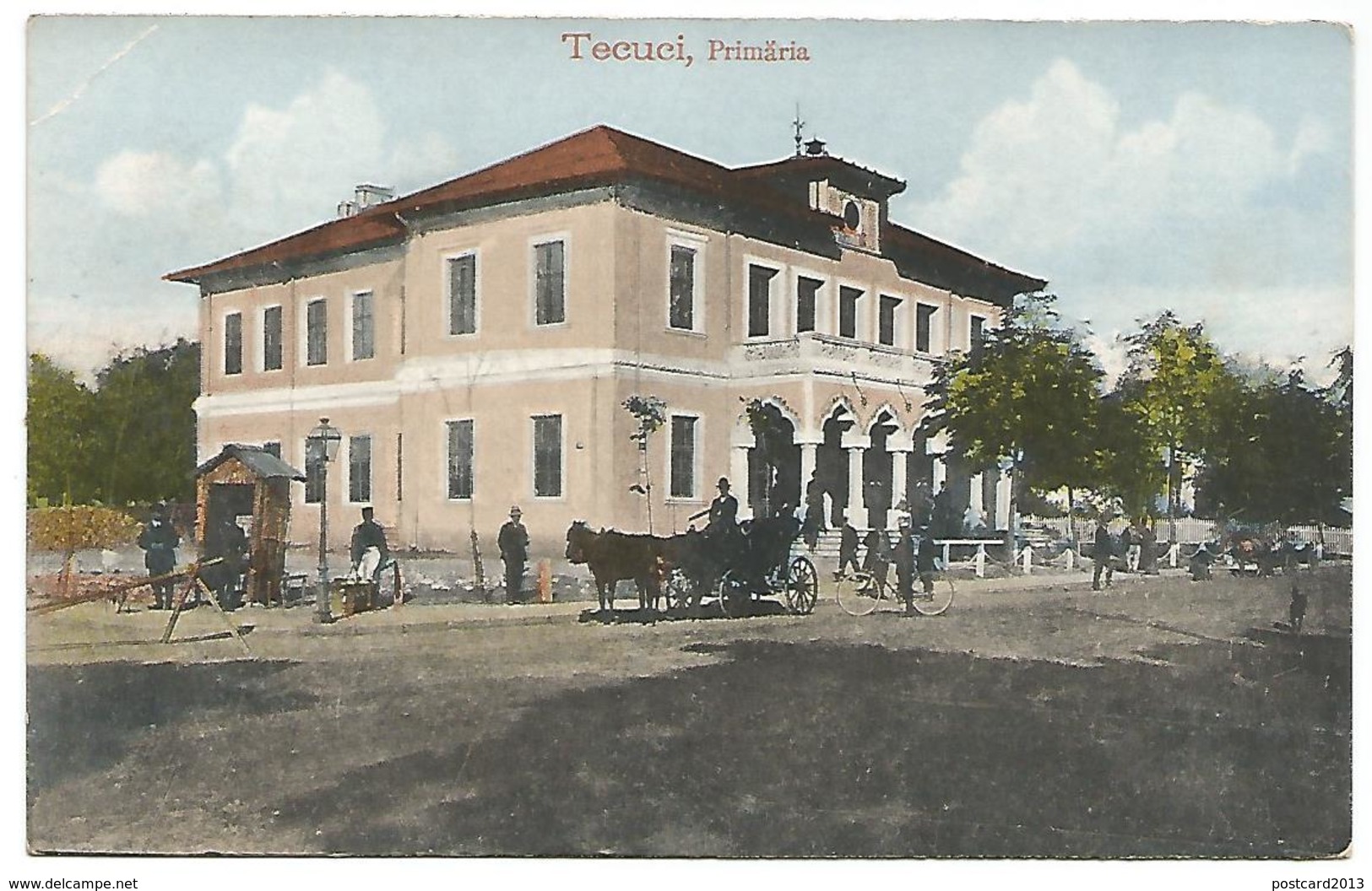 CARTE POSTALE OF TECUCI ( ROMANIA ) PRIMARIA , 1920 . - Romania