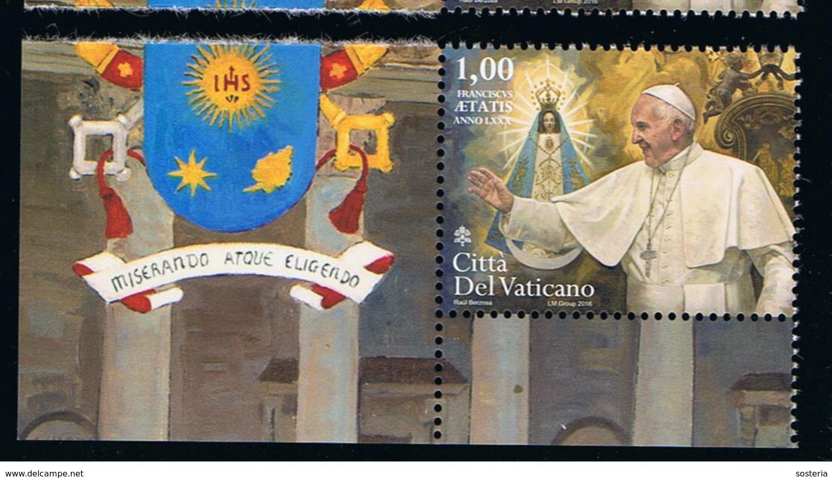 2016 - VATICANO -S28H - SET OF 1 STAMP ** - Nuovi