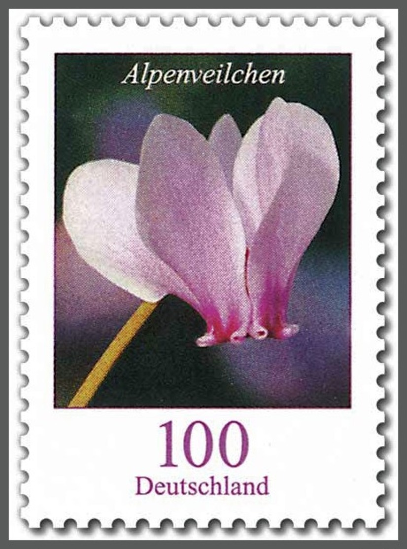 Z07 Germany BRD 2018 Mi 3365 Blumen Alpenveilchen Postfrisch - Nuovi