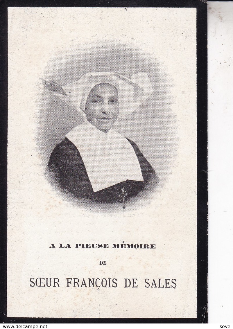 LOVENJOUL LOVENJOEL Caroline FABRY Zuster Soeur François De SALES Couvent De GYSEGEM 1830-1912 LIMONT DP - Obituary Notices