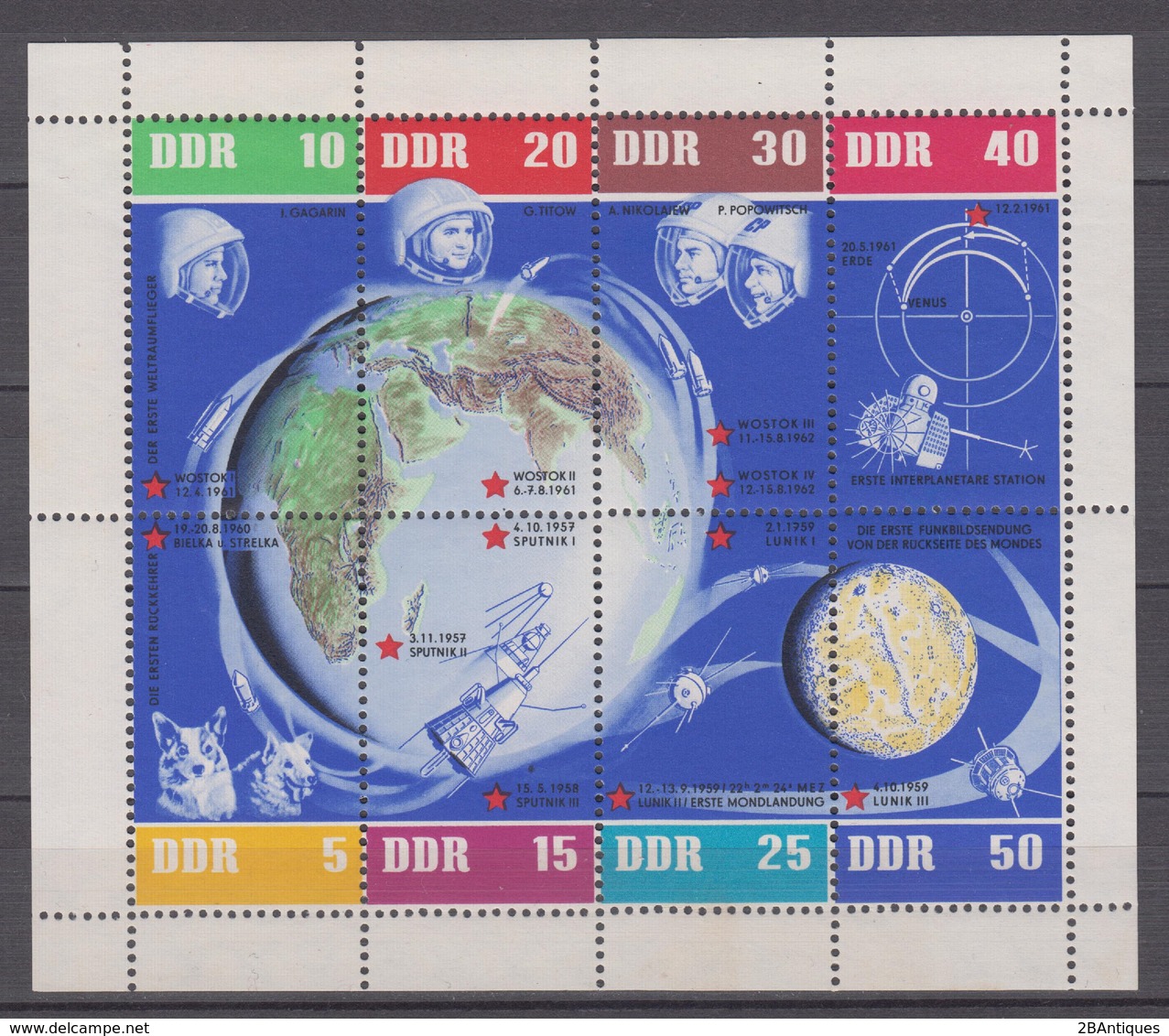 DDR 1962 - Mi.-Nr. 926-933 Kleinbogen Postfrisch MNH** - Ungebraucht