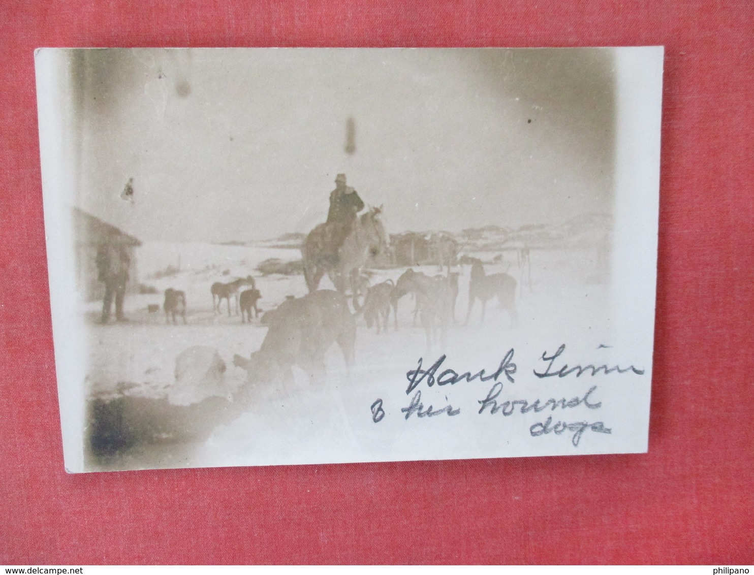 RPPC   Hank Lemmi & His Hound Dogs    Odd Size 3 1/2 X 5 Scotch Tape On Back   Ref. 3084 - To Identify