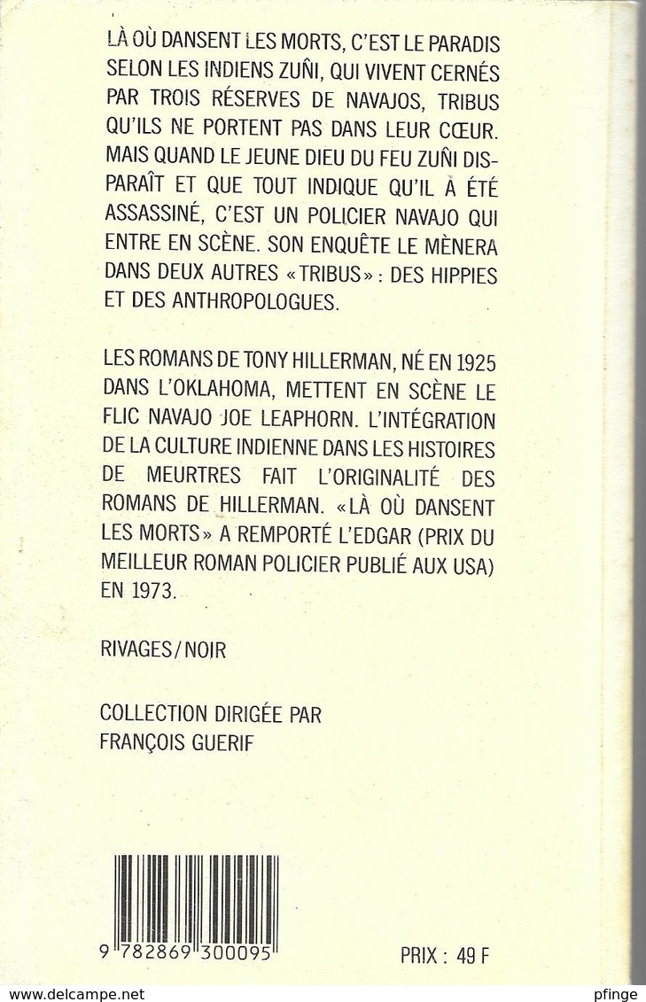 Là Où Dansent Les Morts Par Tony Hillerman - Rivages / Noir N°6 - Rivage Noir