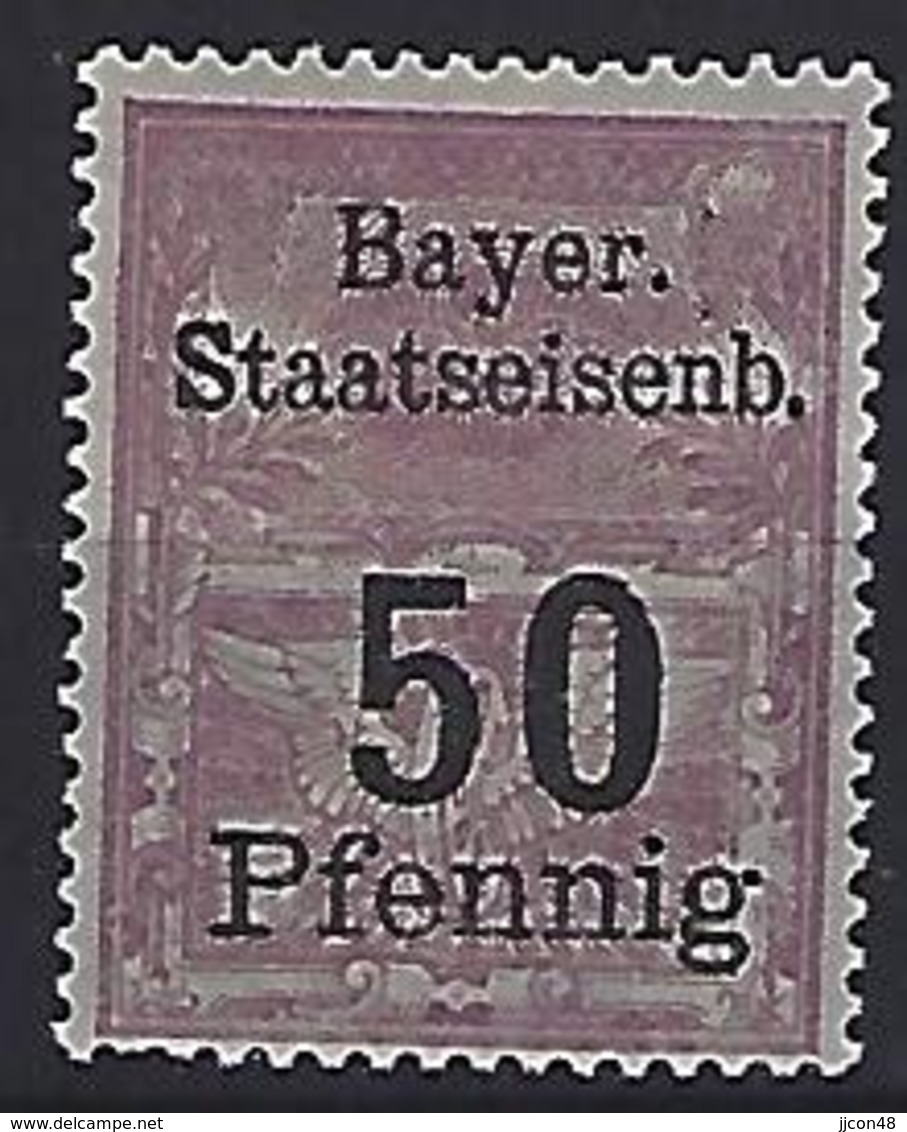 Bayern 1911 Staatseisenbahn 50pf (**) MNH - Other & Unclassified