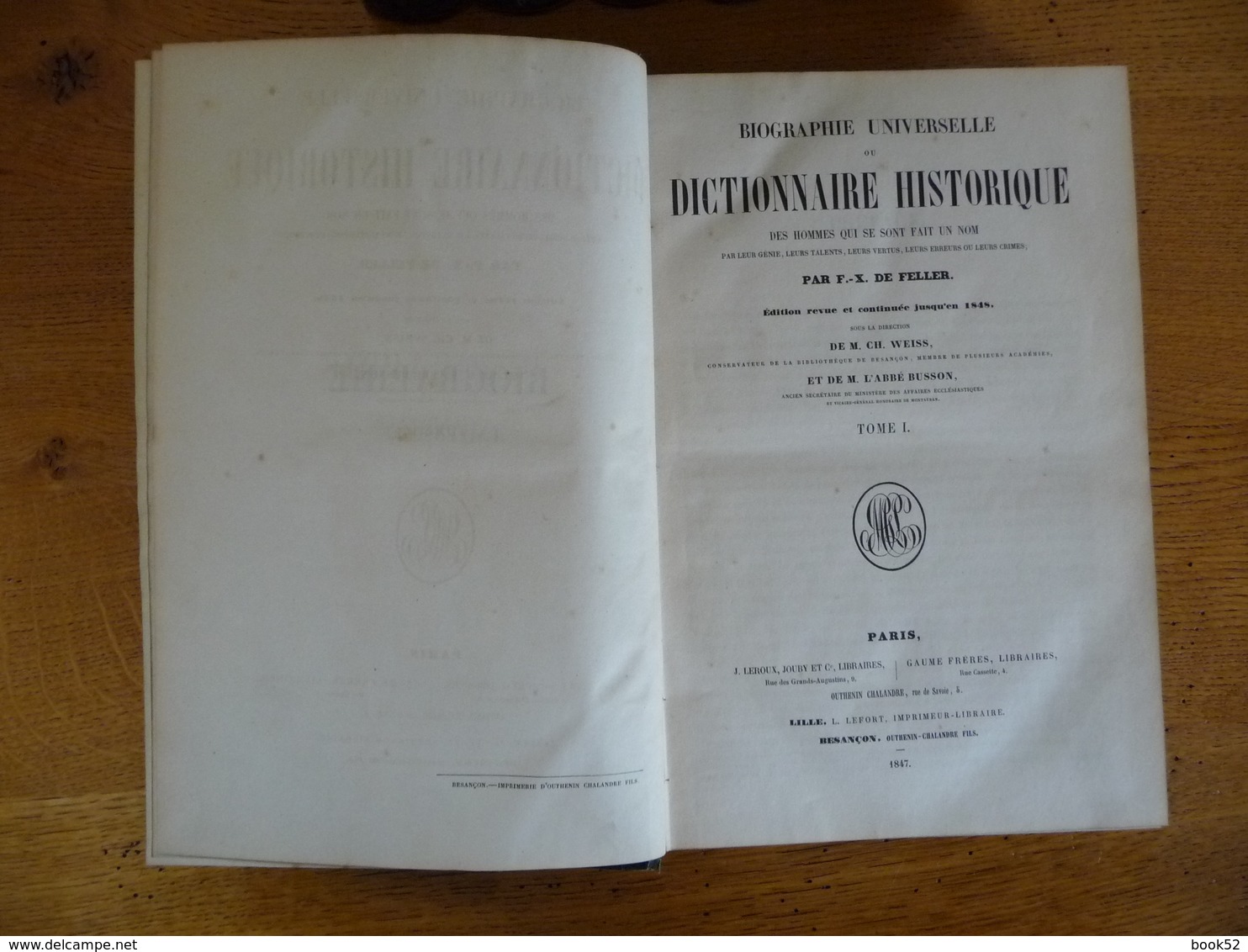 Biographie Universelle Ou DICTIONNAIRE HISTORIQUE Par F.-X. De Feller (1847) - 1801-1900