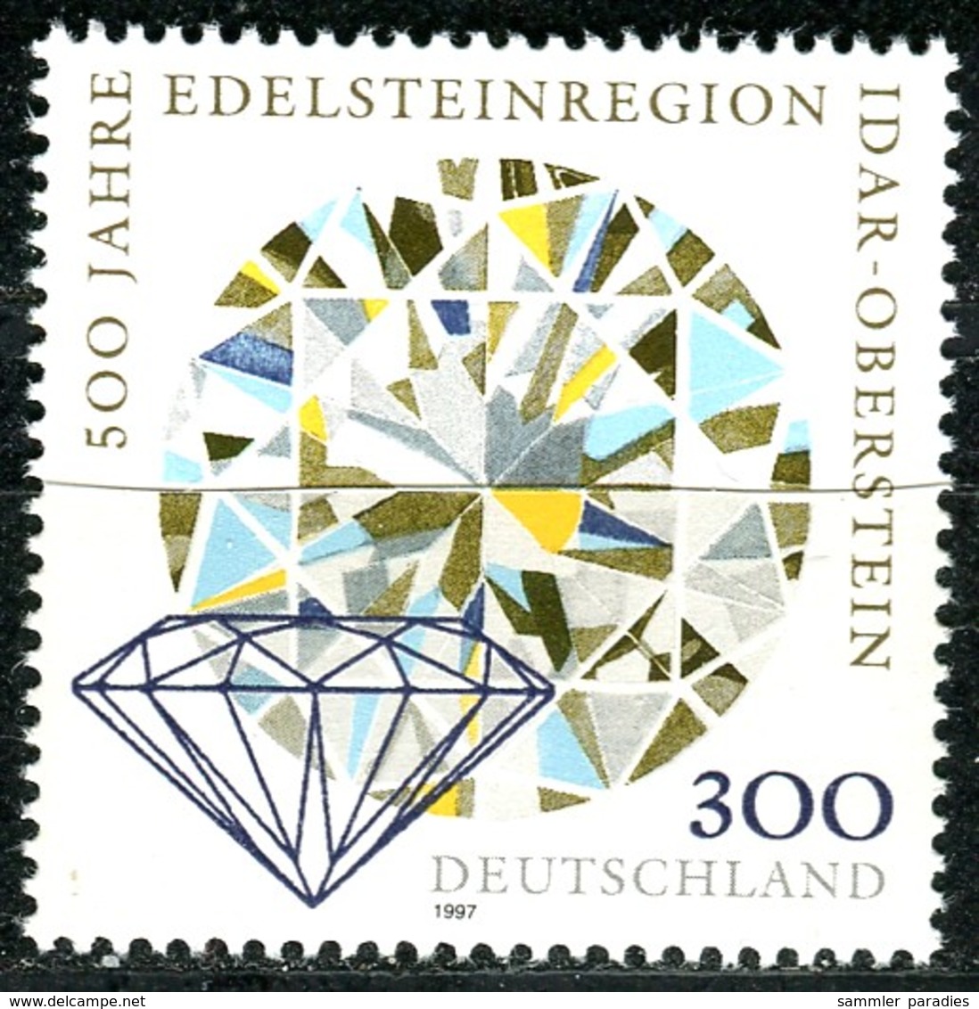 BRD - Mi 1911 - ** Postfrisch (B) - 300Pf  Edelsteinregion Idar-Oberstein - Nuovi