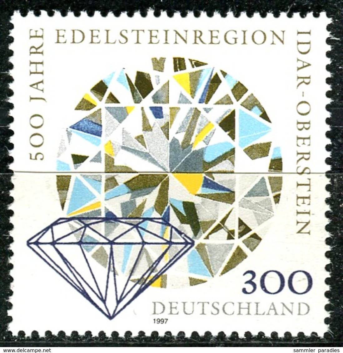 BRD - Mi 1911 - ** Postfrisch (C) - 300Pf  Edelsteinregion Idar-Oberstein - Ungebraucht