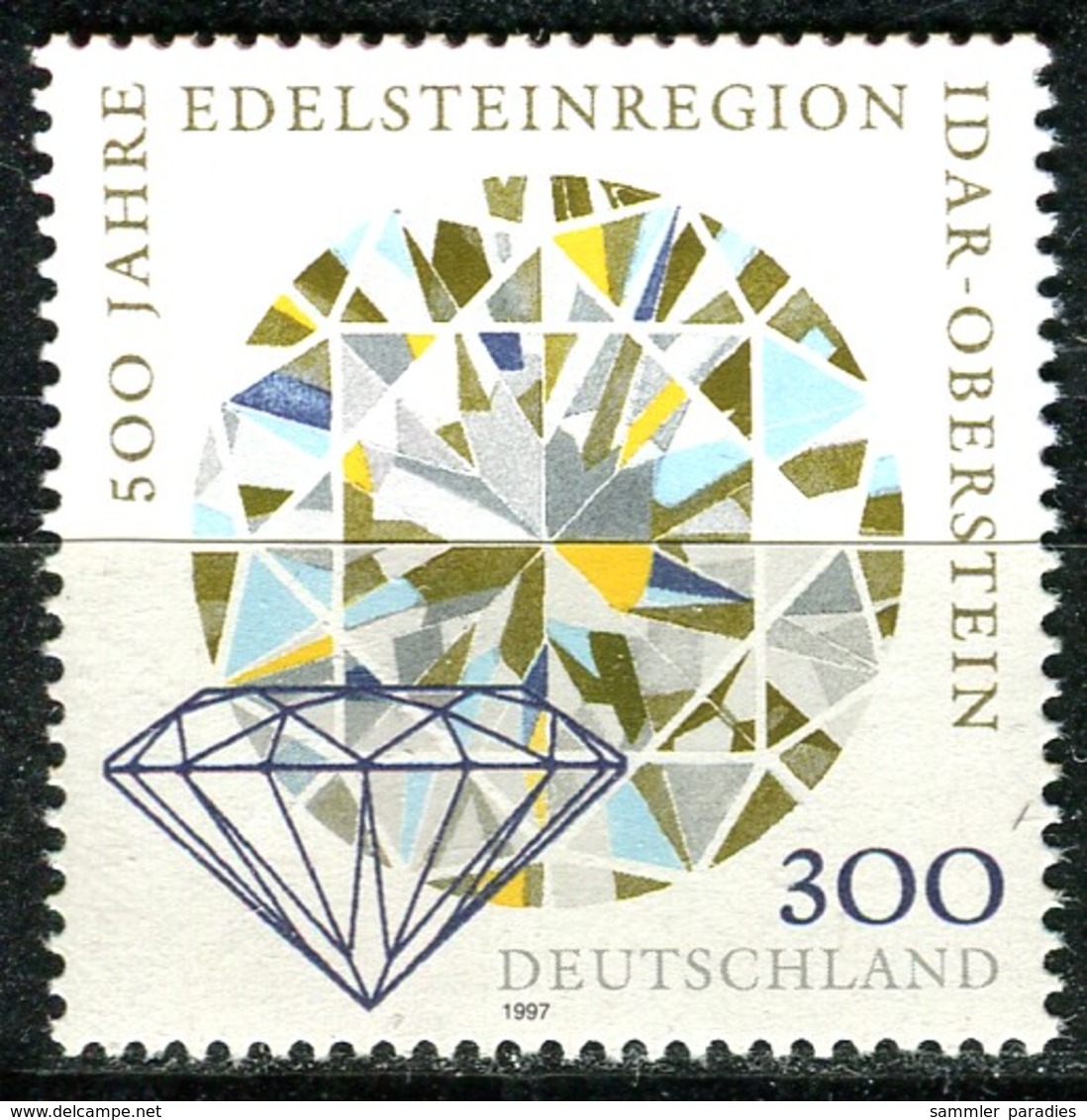 BRD - Mi 1911 - ** Postfrisch (D) - 300Pf  Edelsteinregion Idar-Oberstein - Ungebraucht