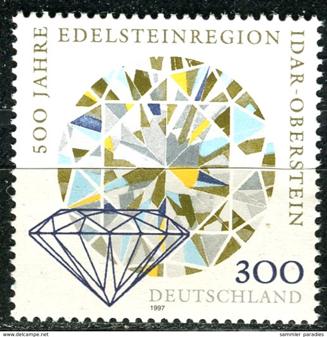 BRD - Mi 1911 - ** Postfrisch (F) - 300Pf  Edelsteinregion Idar-Oberstein - Ungebraucht