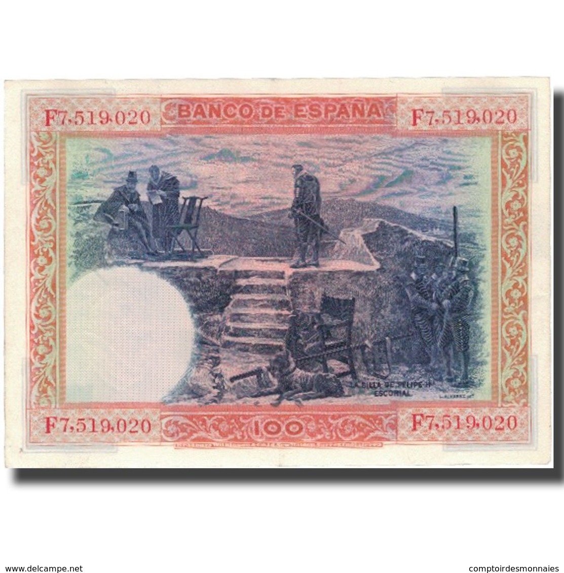 Billet, Espagne, 100 Pesetas, 1925, 1925-07-01, KM:69c, TTB+ - 100 Pesetas