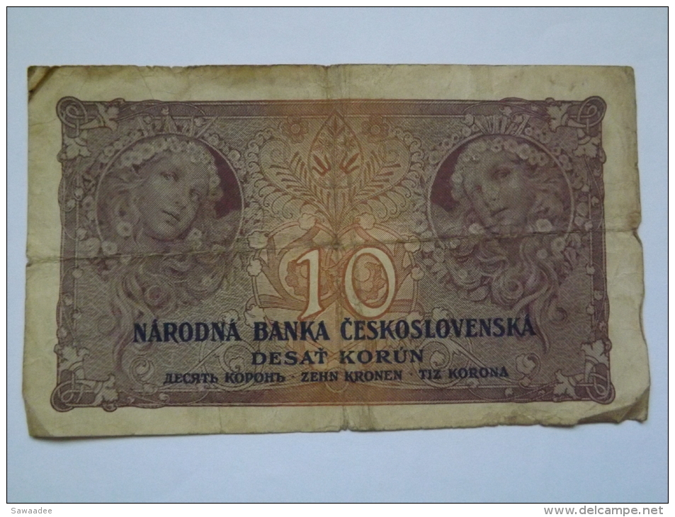 BILLET TCHECOSLOVAQUIE - P.20a - 10 KORUN - 02/01/1927 - Czechoslovakia