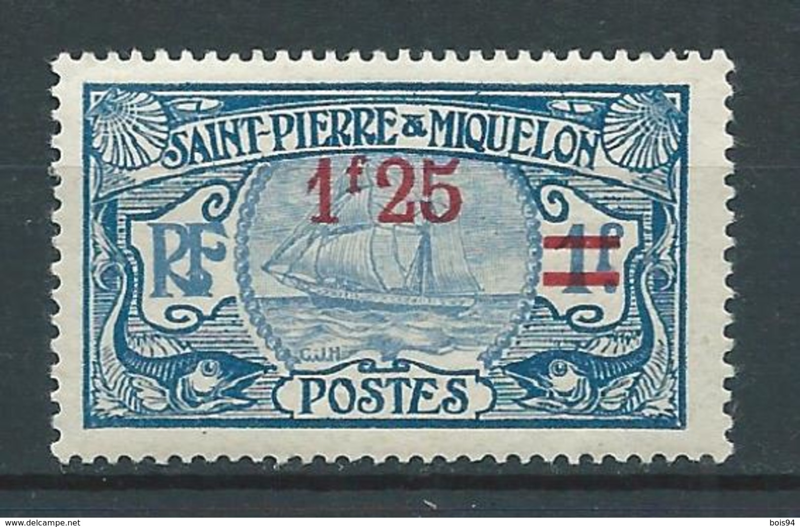 SAINT PIERRE ET MIQUELON 1924/27 . N° 124 .  Neuf ** (MNH) - Neufs