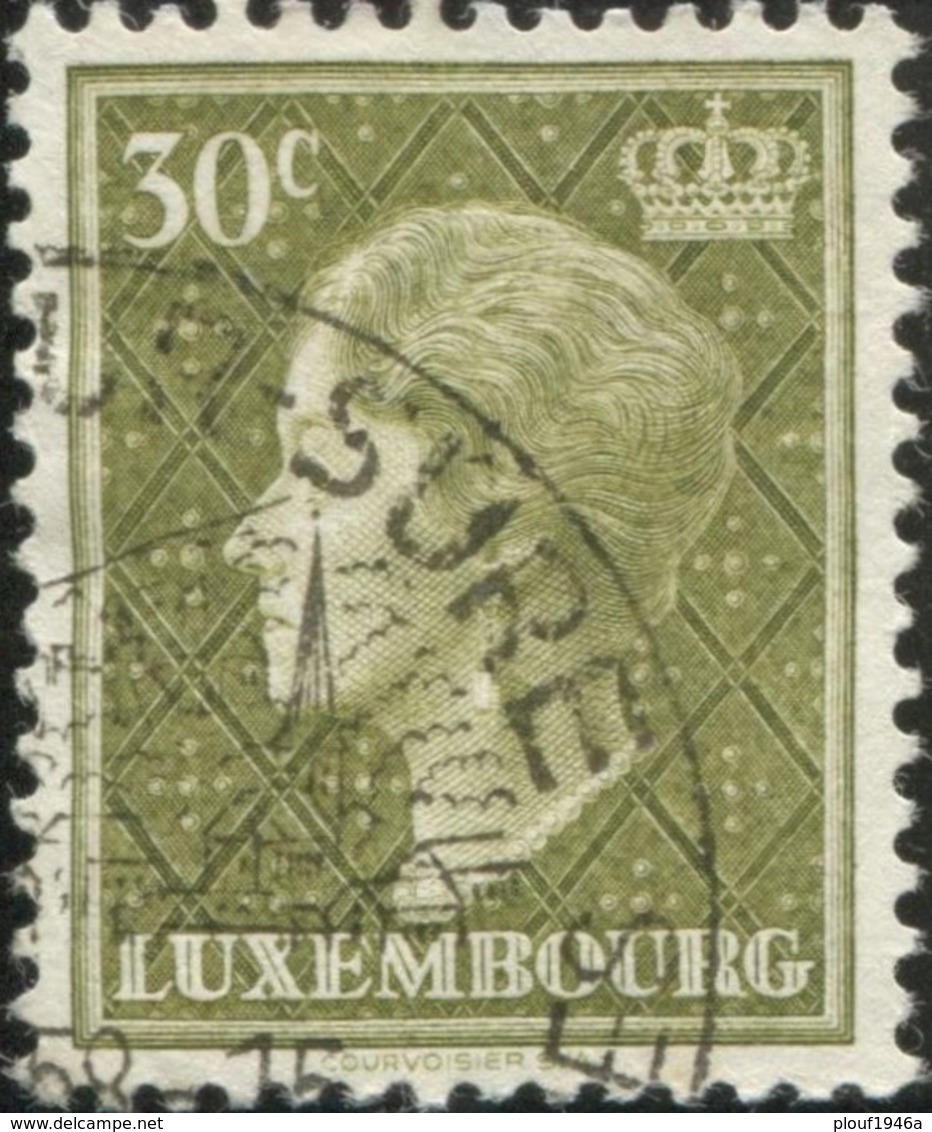 Pays : 286,04 (Luxembourg)  Yvert Et Tellier N° :   545 (o) - 1948-58 Charlotte Linksprofil