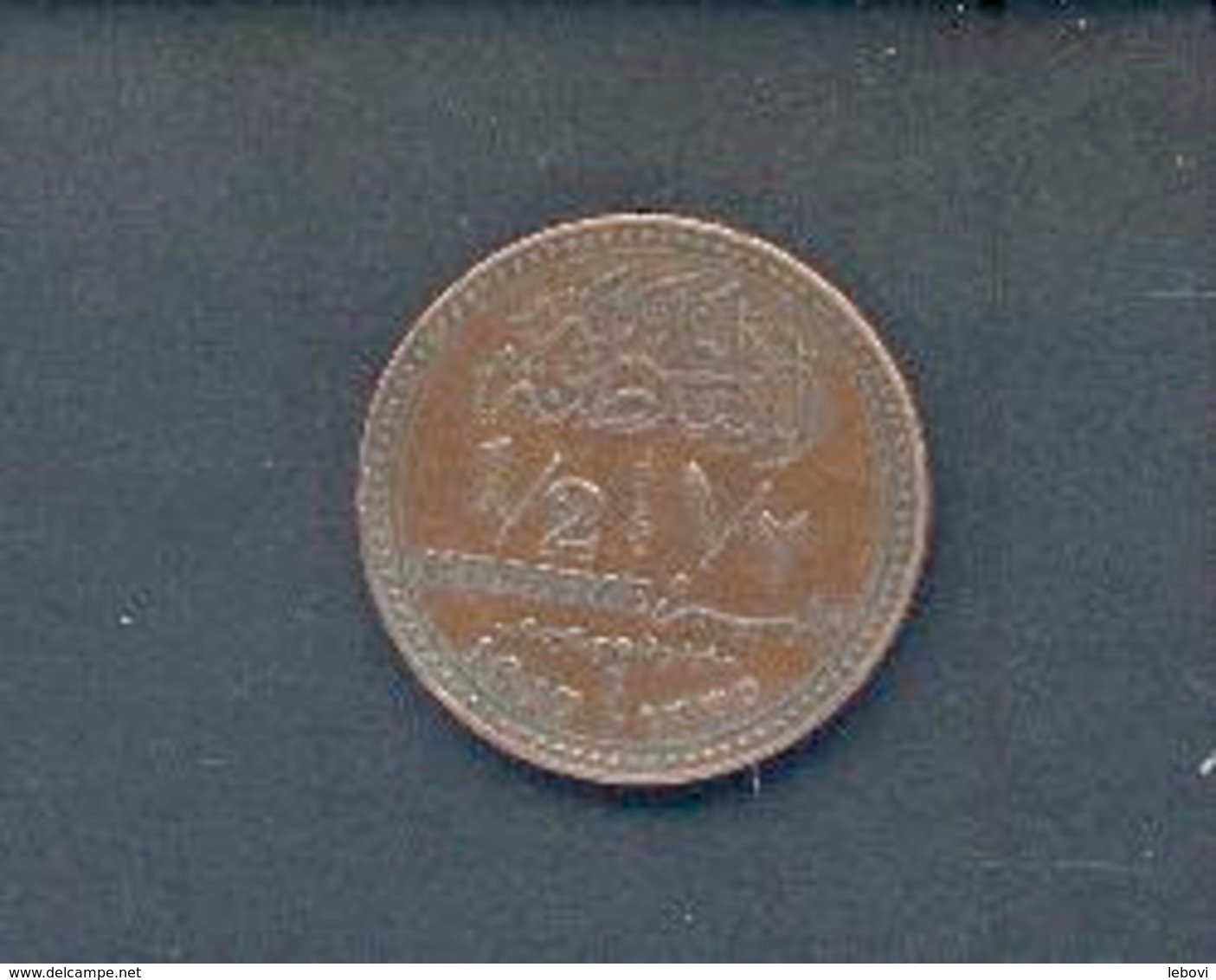EGYPTE - 1/2 Millième – 1917 – Bronze - Egypte