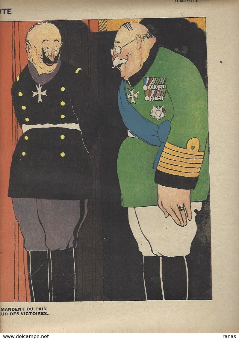 La Baïonnette N°75 De 1916 Anti Germany Kaiser Nombreux Illustrateurs Léandre IRIBE Clistère - Other & Unclassified